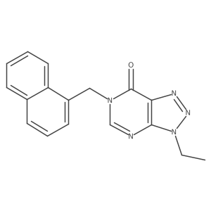 3-ethyl-6-[(naphthalen-1-yl)methyl]-3H,6H,7H-[1,2,3]triazolo[4,5-d]pyrimidin-7-one结构式