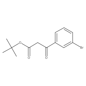 Tert-butyl 3-(3-bromophenyl)-3-oxopropanoate结构式