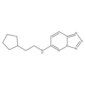 N-(2-cyclopentylethyl)tetrazolo[1,5-b]pyridazin-6-amine结构式