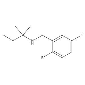 [(2,5-Difluorophenyl)methyl](2-methylbutan-2-yl)amine Structure