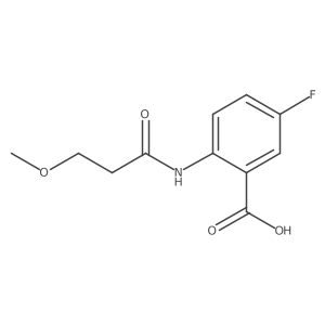 5-Fluoro-2-(3-methoxypropanamido)benzoic acid结构式