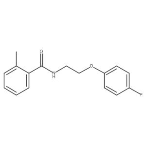 Cc1ccccc1C(=O)NCCOc1ccc(F)cc1结构式