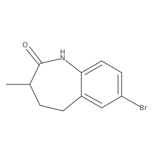 7-Bromo-3-methyl-2,3,4,5-tetrahydro-1h-1-benzazepin-2-one结构式
