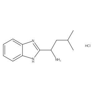 1-(1H-benzimidazol-2-yl)-3-methylbutan-1-amine hydrochloride结构式