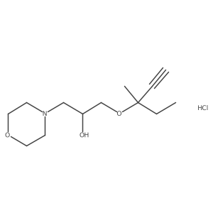 1-((3-Methylpent-1-yn-3-yl)oxy)-3-morpholinopropan-2-ol hydrochloride结构式
