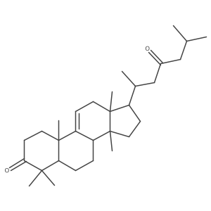 Lanost-9(11)-ene-3,23-dione结构式