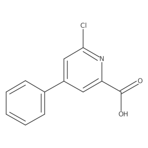 6-Chloro-4-phenyl-pyridine-2-carboxylic acid结构式