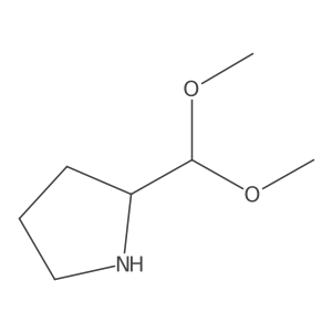 (2S)-2-(dimethoxymethyl)pyrrolidine结构式