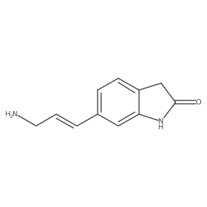(E)-6-(3-aminoprop-1-enyl)indolin-2-one结构式