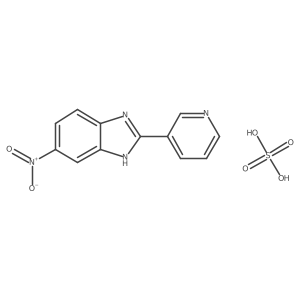5-Nitro-2-(pyridin-3-yl)-1H-benzo[d]imidazole sulfate Structure
