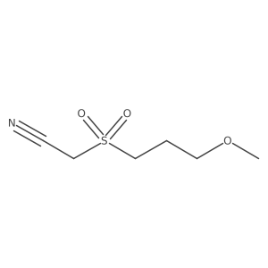 2-(3-Methoxypropanesulfonyl)acetonitrile结构式