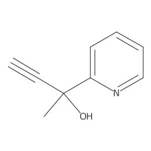 (R)-2-(pyridin-2-yl)but-3-yn-2-ol结构式