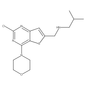 N-[(2-chloro-4-morpholin-4-ylthieno[3,2-d]pyrimidin-6-yl)methyl]-2-methylpropan-1-amine结构式