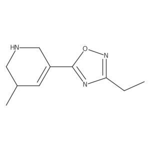 3-Ethyl-5-(3-methyl-1,2,3,6-tetrahydropyridin-5-yl)-1,2,4-oxadiazole Structure