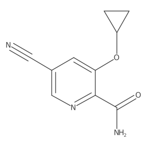 5-Cyano-3-cyclopropoxypicolinamide Structure