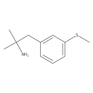 2-Methyl-1-[3-(methylsulfanyl)phenyl]propan-2-amine Structure