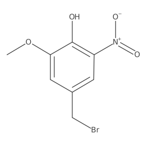 4-(Bromomethyl)-2-methoxy-6-nitrophenol Structure