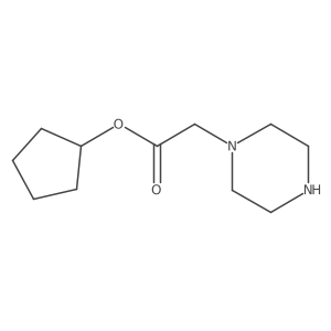 Cyclopentyl 1-piperazineacetate Structure