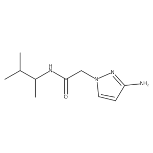 2-(3-Amino-1h-pyrazol-1-yl)-N-(3-methylbutan-2-yl)acetamide结构式