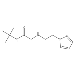 N-(1,1-Dimethylethyl)-2-[[2-(1H-pyrazol-1-yl)ethyl]amino]acetamide结构式