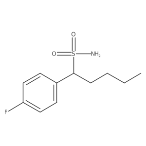 1-(4-Fluorophenyl)pentane-1-sulfonamide结构式