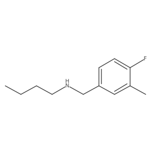 Butyl[(4-fluoro-3-methylphenyl)methyl]amine结构式