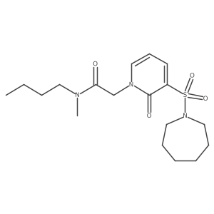 2-(3-(azepan-1-ylsulfonyl)-2-oxopyridin-1(2H)-yl)-N-butyl-N-methylacetamide Structure