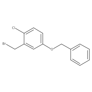 3-(Bromomethyl)-4-chlorophenyl phenylmethyl ether Structure