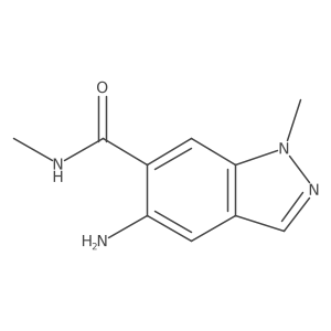 5-Amino-N,1-dimethyl-1H-indazole-6-carboxamide结构式