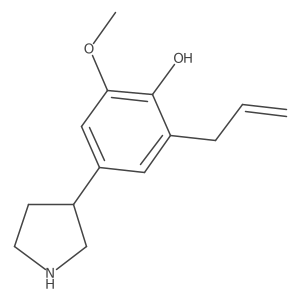 Phenol, 2-methoxy-6-(2-propen-1-yl)-4-(3-pyrrolidinyl)-结构式