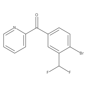 2-(4-Bromo-3-(difluoromethyl)benzoyl)pyridine Structure