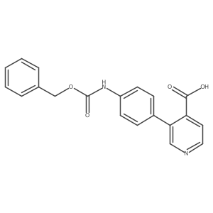 3-(4-Cbz-Aminopheny)isonicotinic acid Structure