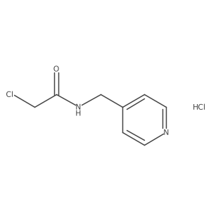 2-Chloro-N-(4-pyridinylmethyl)-acetamide hcl结构式