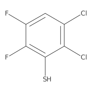 2,3-Dichloro-5,6-difluorobenzenethiophenol结构式