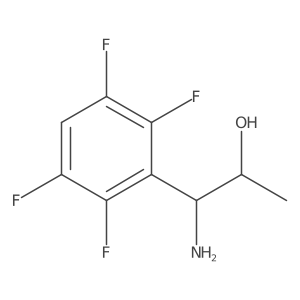 Benzeneethanol, I(2)-amino-2,3,5,6-tetrafluoro-I+/--methyl-, (I+/-S,I(2)R)-结构式