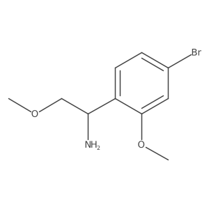 (R)-1-(4-Bromo-2-methoxyphenyl)-2-methoxyethan-1-amine Structure