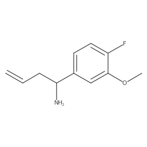 1-(4-Fluoro-3-methoxyphenyl)but-3-en-1-amine Structure