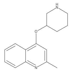 2-Methyl-4-(piperidin-3-yloxy)quinoline结构式