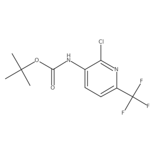 tert-butyl N-[2-chloro-6-(trifluoromethyl)-3-pyridyl]carbamate Structure
