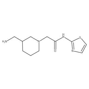 2-[3-(aminomethyl)piperidin-1-yl]-N-(1,3-thiazol-2-yl)acetamide Structure
