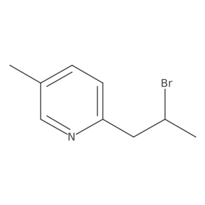 2-(2-Bromopropyl)-5-methylpyridine Structure