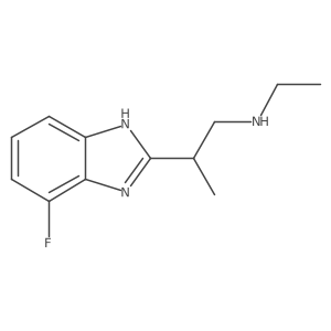 1h-Benzimidazole-2-ethanamine,n-ethyl-7-fluoro-b-methyl- Structure