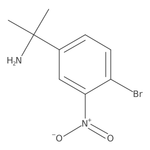 2-(4-Bromo-3-nitrophenyl)propan-2-amine结构式