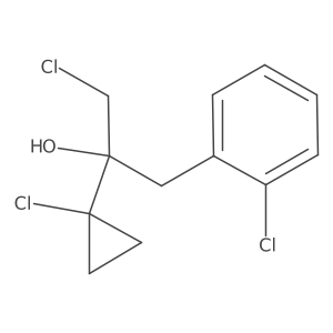 1-Chloro-2-(1-chlorocyclopropyl)-3-(2-chlorophenyl)propan-2-ol Structure