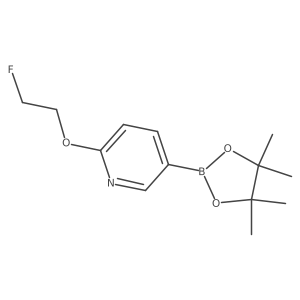 6-(2-Fluoroethoxy)pyridine-3-boronic Acid Pinacol Ester Structure