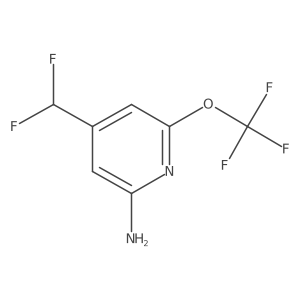 4-(Difluoromethyl)-6-(trifluoromethoxy)pyridin-2-amine结构式