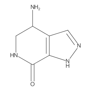 7H-Pyrazolo[3,4-c]pyridin-7-one, 4-amino-1,4,5,6-tetrahydro-结构式
