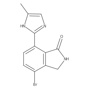 4-Bromo-7-(5-methyl-1H-imidazol-2-yl)isoindolin-1-one结构式