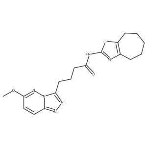 4-(6-methoxy[1,2,4]triazolo[4,3-b]pyridazin-3-yl)-N-(5,6,7,8-tetrahydro-4H-cyclohepta[d][1,3]thiazol-2-yl)butanamide Structure