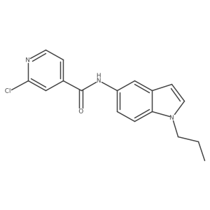 2-chloro-N-(1-propyl-1H-indol-5-yl)pyridine-4-carboxamide结构式